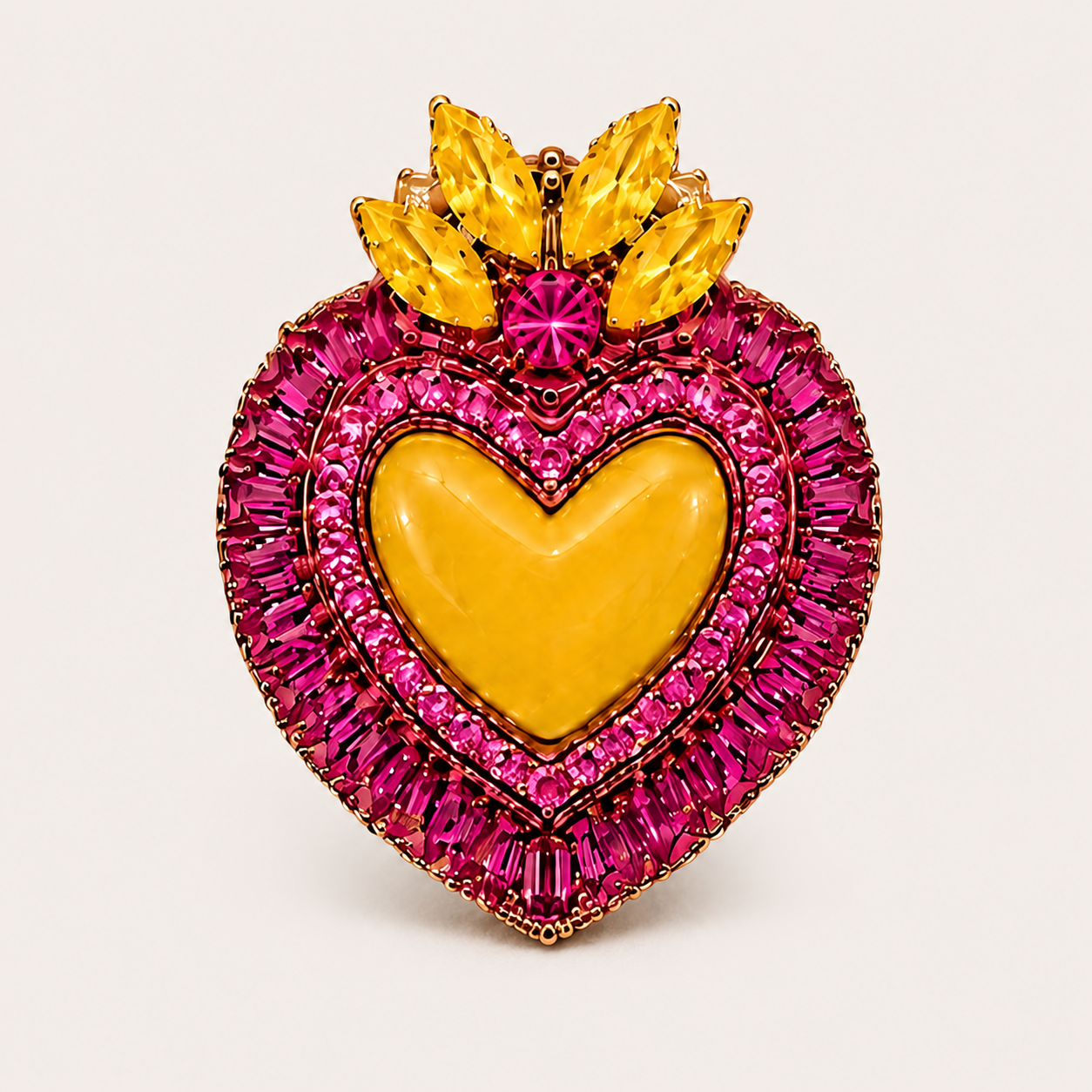 Spilla Cuore L'Ora Dorata