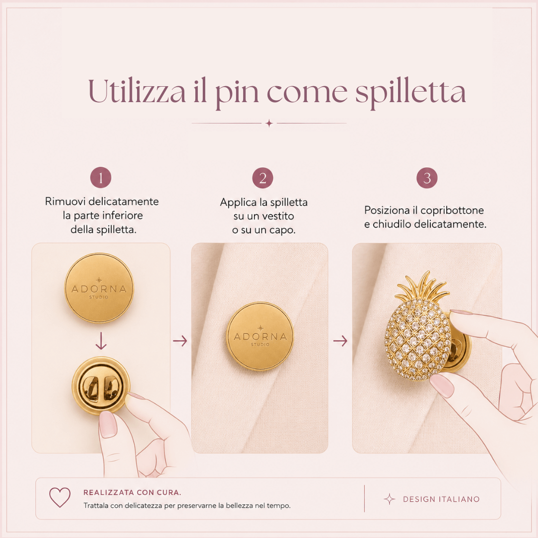 Pin adattatore spilla - Adorna Studio